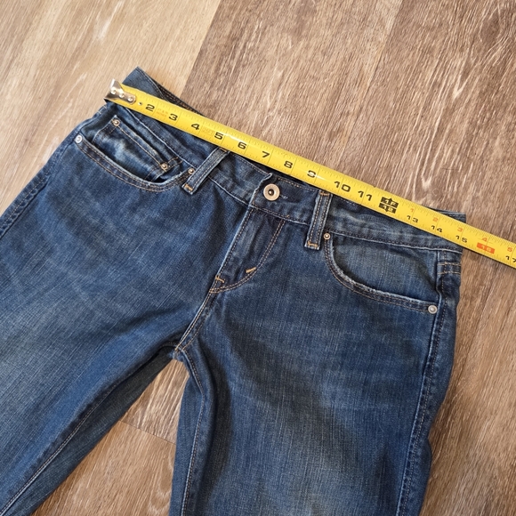 Levi's Ultra Low Rise 522 Bootcut Flare Denim Blue Jeans VTG Wide Leg Y2K HTF - Picture 8 of 16